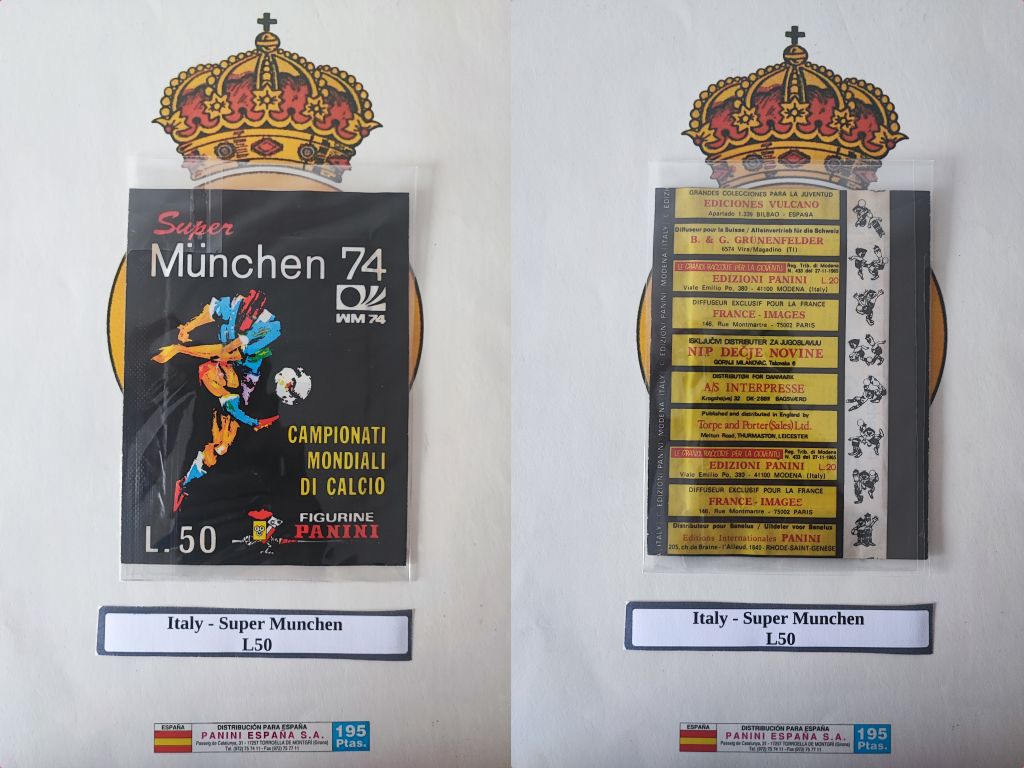 Sobre 1974 Italy Super Munchen L50 en foto completa